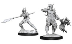 Magic Unpainted Miniatures - Coralhelm Commander & Halimar Wavewatch (Merfolk)